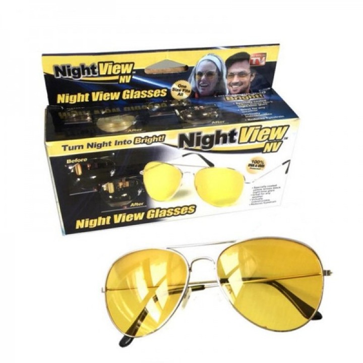 Очила за нощно шофиране Net Trades EM-1248, HD , Жълт