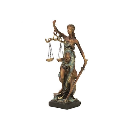 Statueta reprezentand justitia 8x28 cm