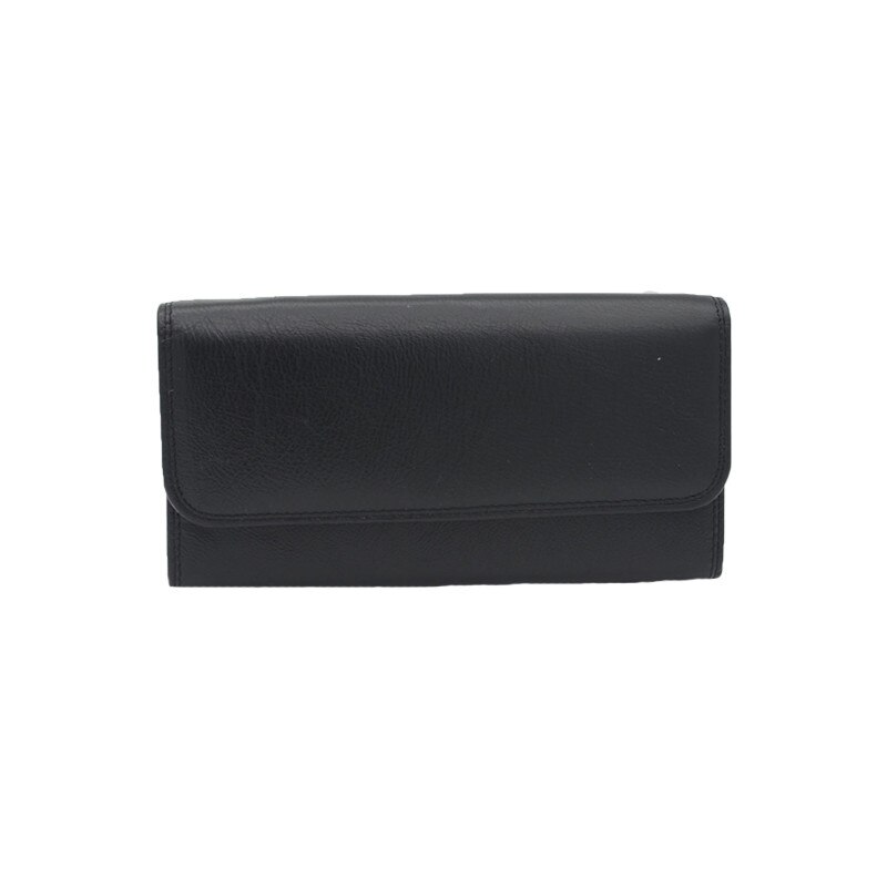 Portofel din piele dama Hassion A-02N, Negru