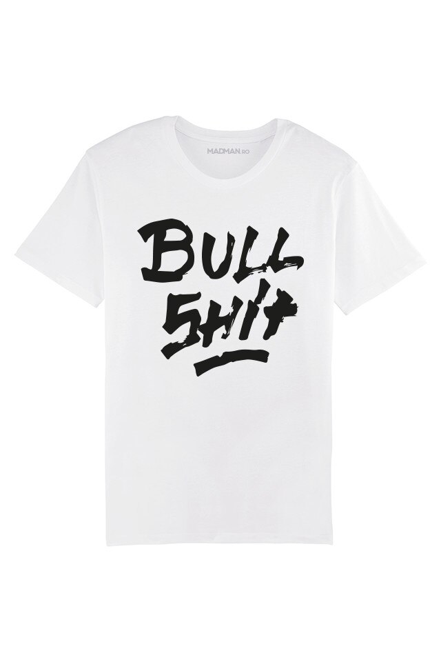 Tricou MADMAN, BS, alb, Alb