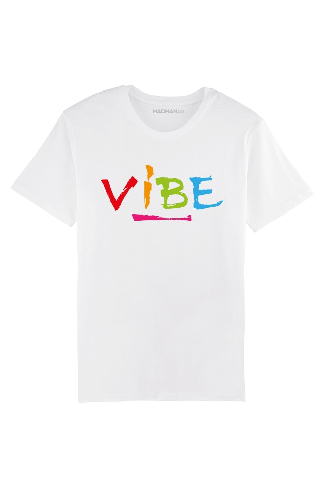 Tricou MADMAN VIBE B, alb