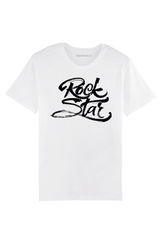 Tricou MADMAN, Rock Star B, alb, Alb Tricou MADMAN, Rock Star B, alb, Alb