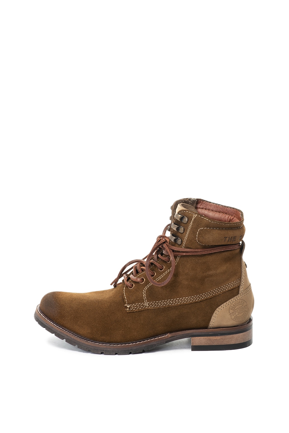 Superdry Co, Edmond rövid szárú nyersbőr bakancs, Karamellbarna