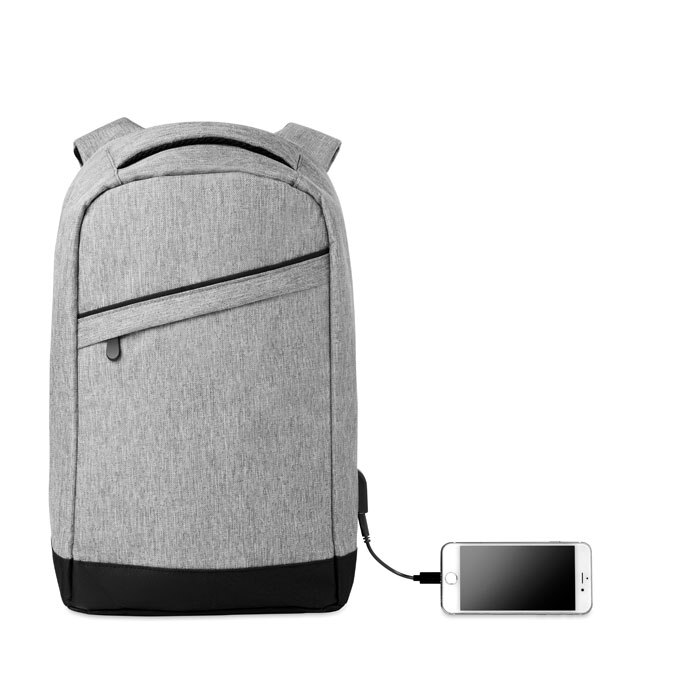 Rucsac cu bretele buretate Evolt, Laptop 13 inch, poliester, Gri