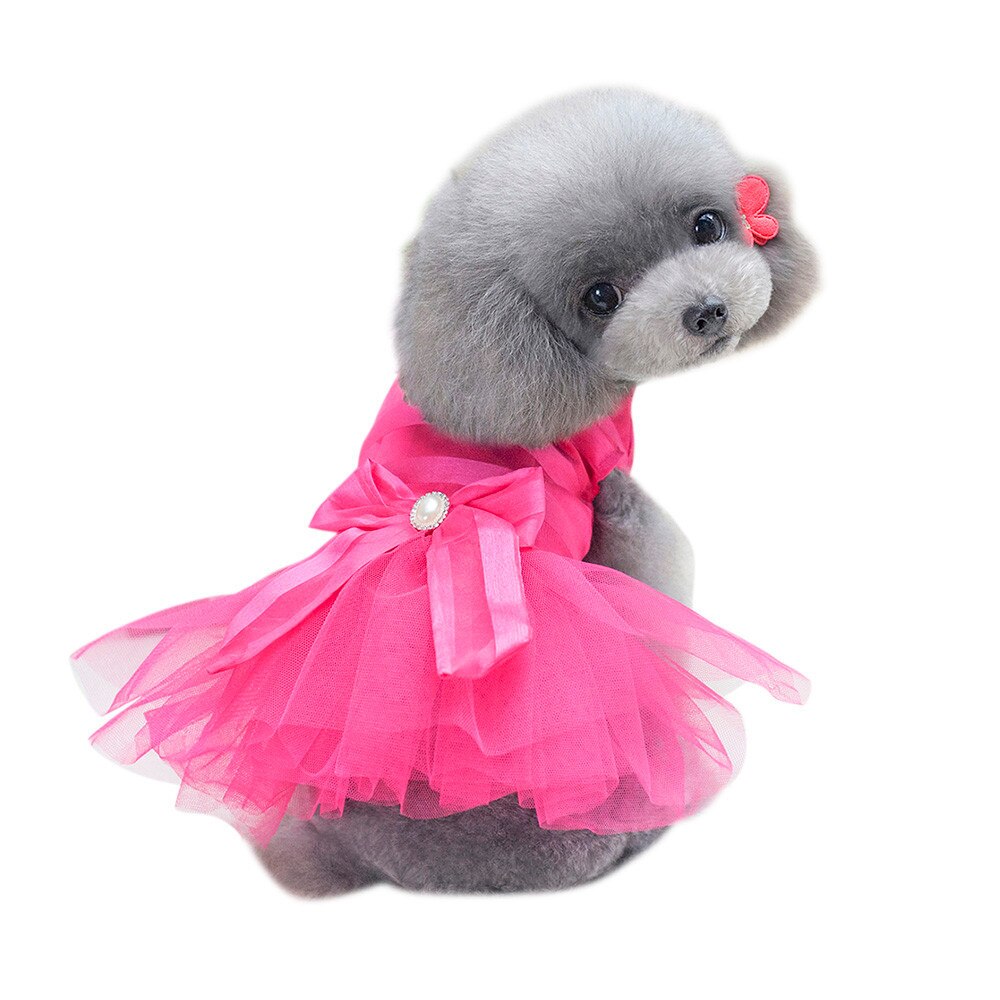 Rochie catei ,roz, S(23cm lungime)