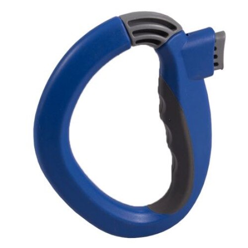 Dispozitiv One-Trip Grip, pentru manevrat si transportat bagaje multiple, suport pentru sacose, umerase sau alte obiecte cu toarta, albastru, FMD016