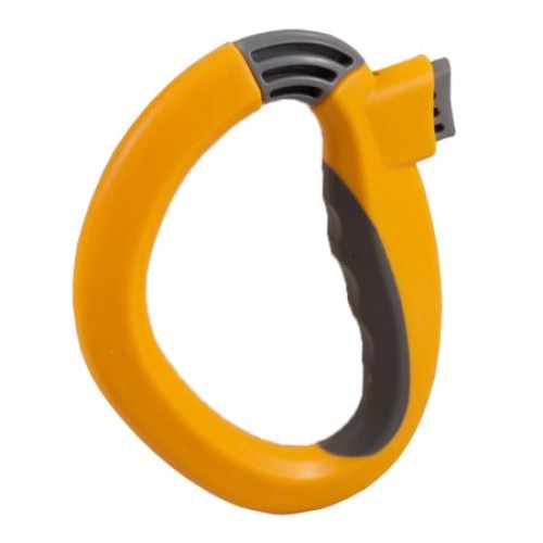 Dispozitiv One-Trip Grip, pentru manevrat si transportat bagaje multiple, suport pentru sacose, umerase sau alte obiecte cu toarta, galben, FMD016
