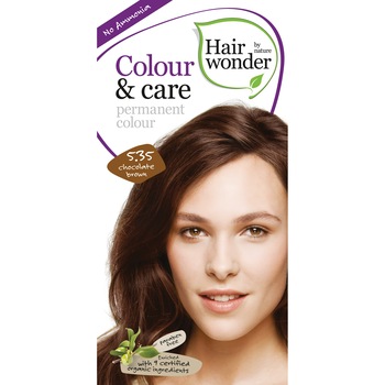 Vopsea de par fara amoniac, Hairwonder, Colour & Care Chocolate Brown 5.35 Vopsea de par fara amoniac, Hairwonder, Colour & Care Chocolate Brown 5.35