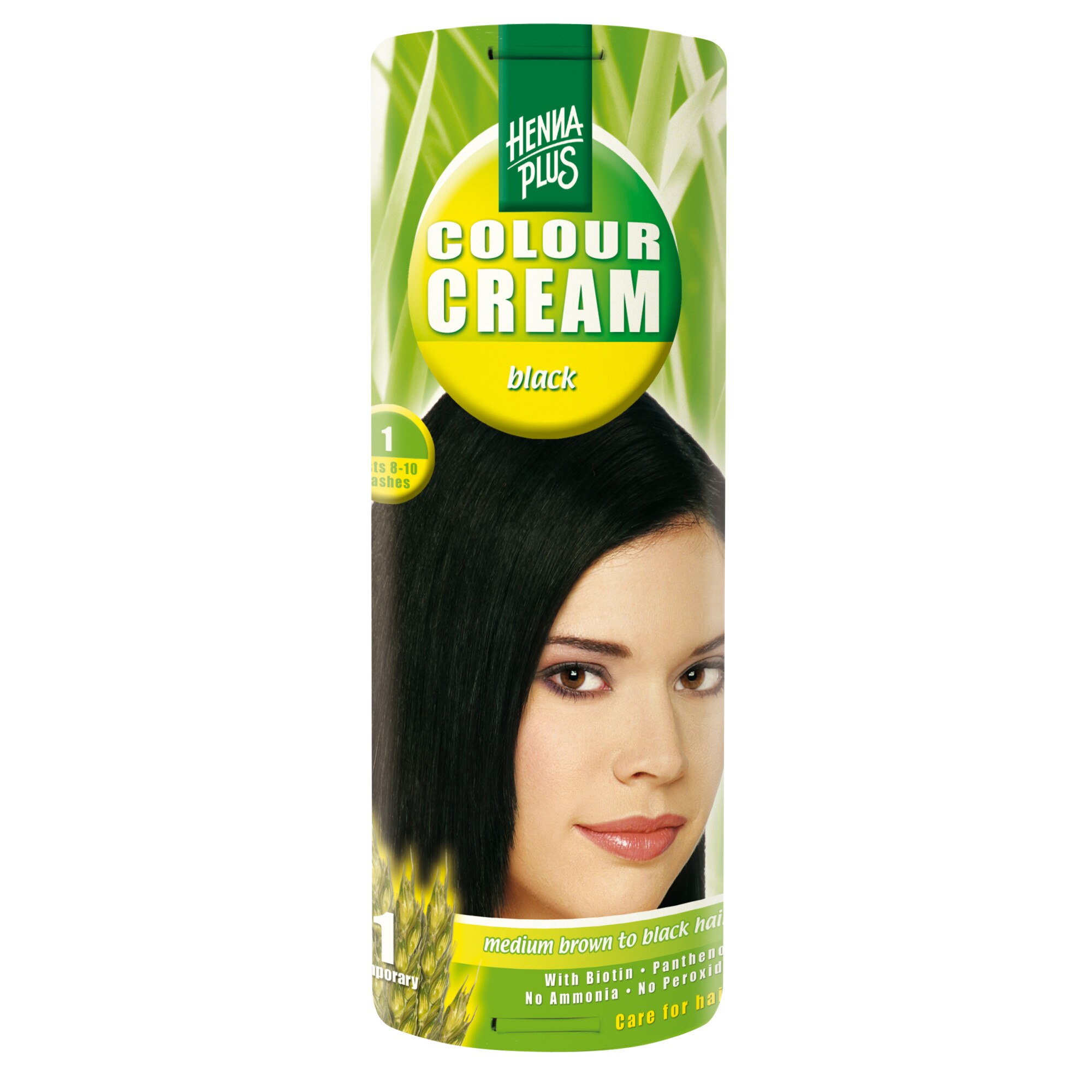 Crema coloranta Hennaplus Colour Cream Black 1, 60 ml