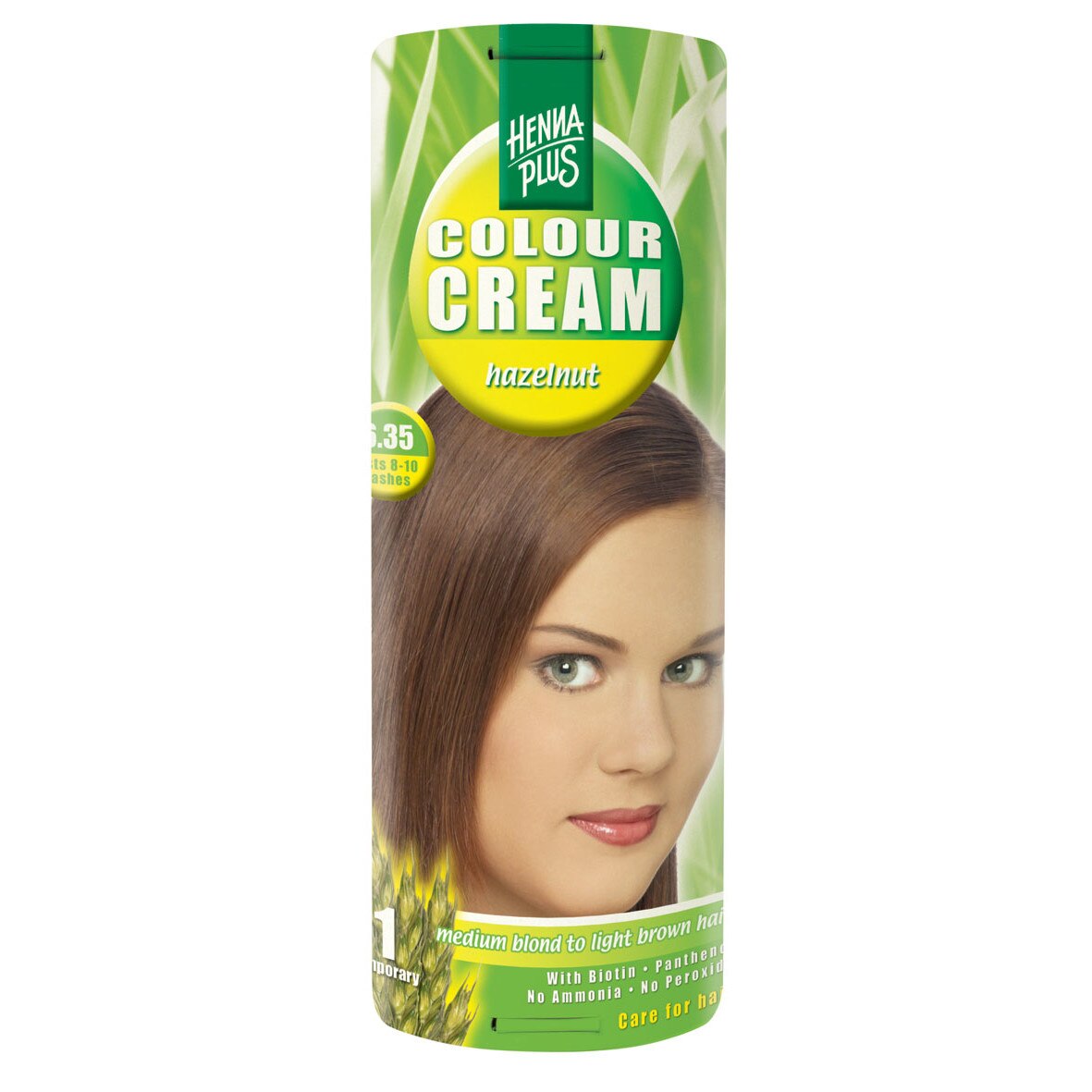 Crema coloranta Hennaplus Colour Cream Hazelnut 6.35, 60 ml