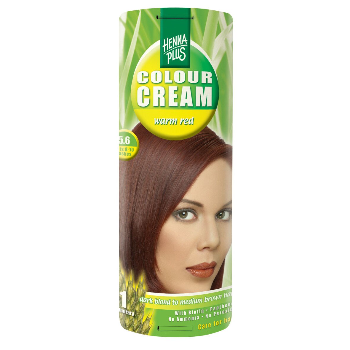 Crema coloranta Hennaplus Colour Cream Warm Red 5.6, 60 ml