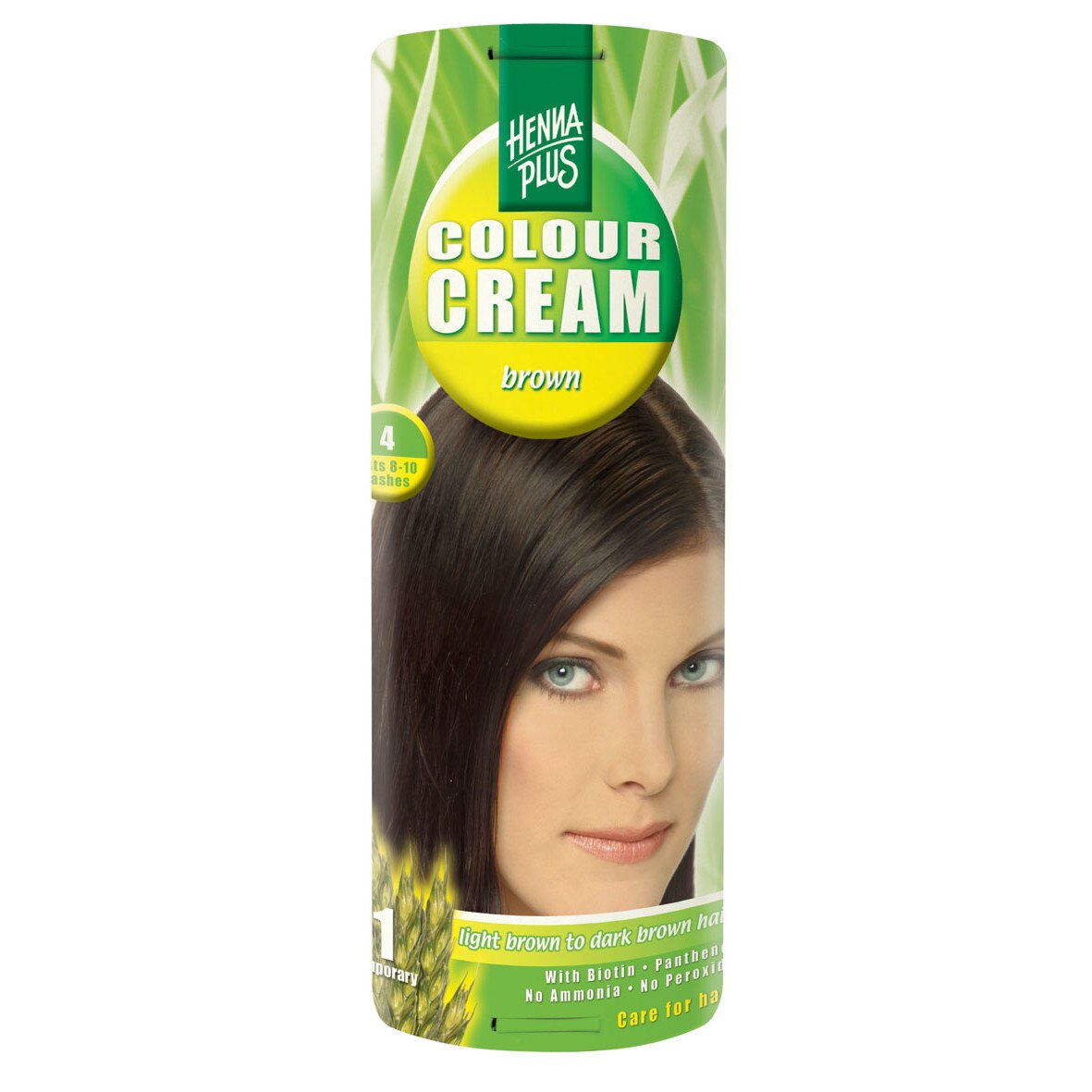 Crema coloranta Hennaplus Colour Cream Brown 4, 60 ml