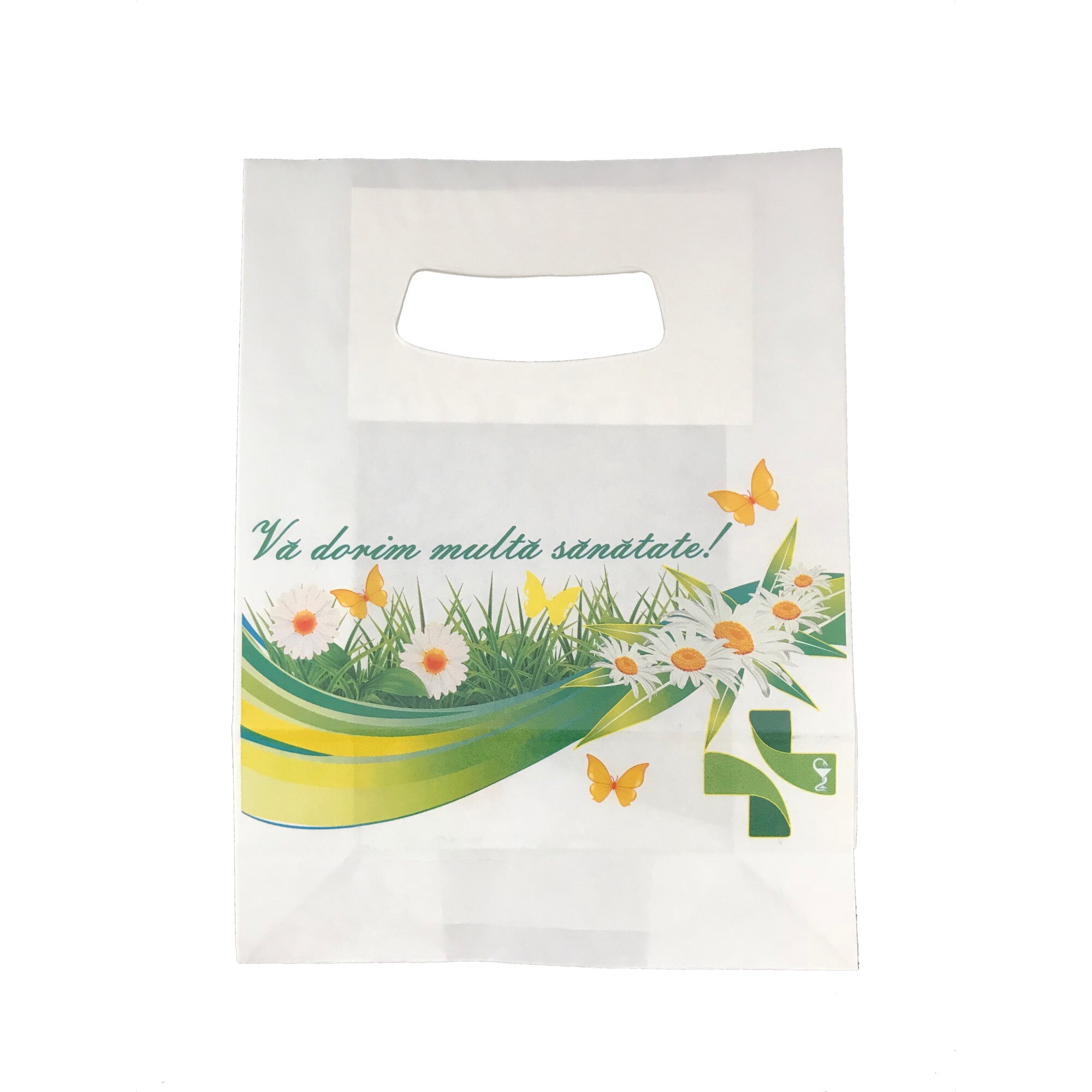 Sacose pentru farmacii , 18 x 7 x 24 , set 100 bucati