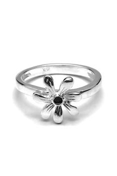 Inel din argint 925,Eurosilver,floare cu cristale,alb Inel din argint 925,Eurosilver,floare cu cristale,alb