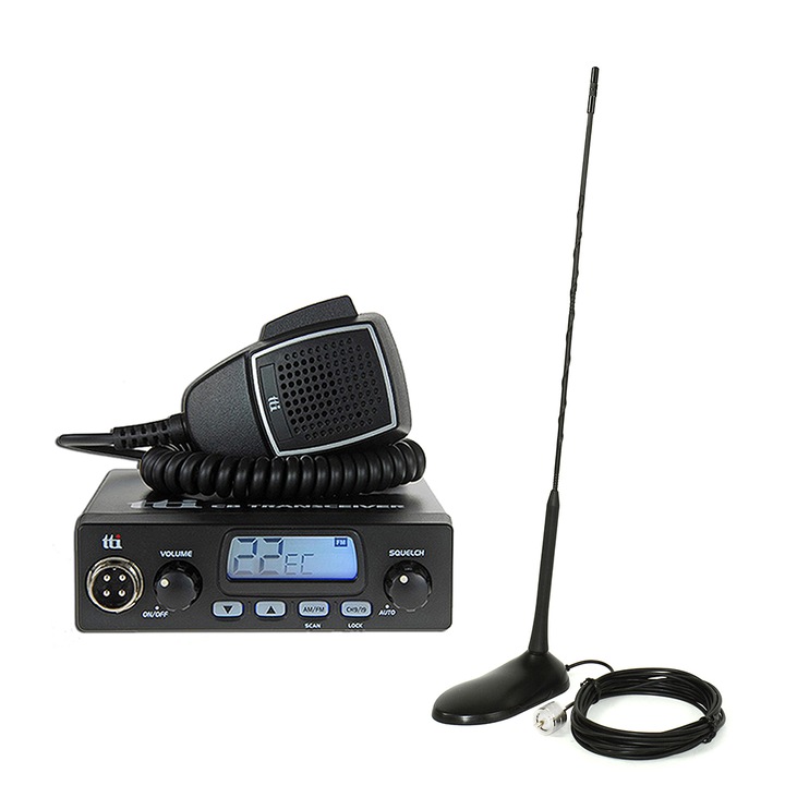 Комплект радиостанция CB TTi TCB-550 + Aнтена PNI Extra 45
