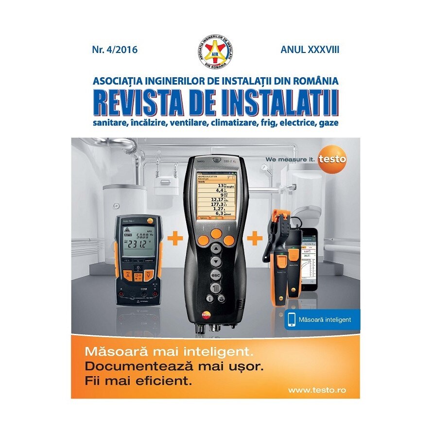 Revista de instalatii nr.4/2016, Asociatia Inginerilor De Instalatii Din Romania