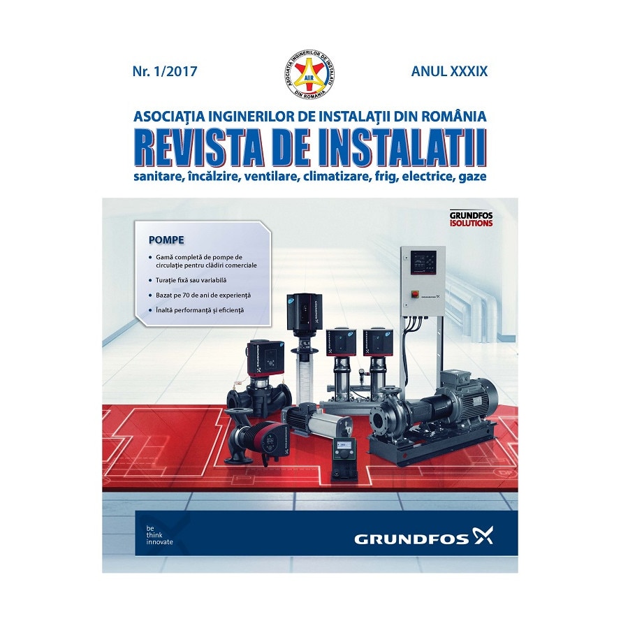 Revista de instalatii nr.1/2017 (Abonament anual 6 aparitii), Asociatia Inginerilor De Instalatii Din Romania