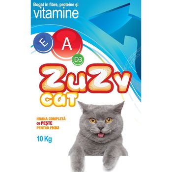 Hrana uscata pentru pisici Zuzy Cat Peste, 10kg Hrana uscata pentru pisici Zuzy Cat Peste, 10kg