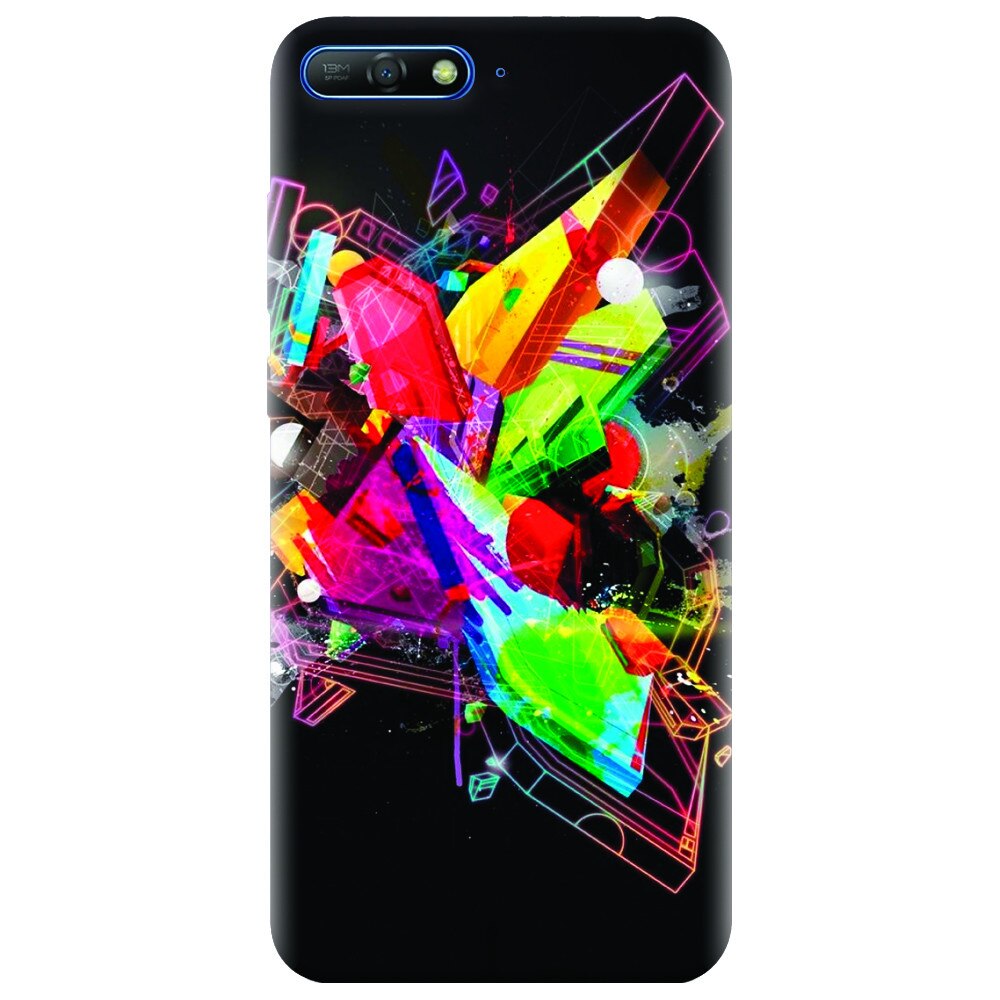 Husa silicon pentru Huawei Y6 2018, Abstract Shape