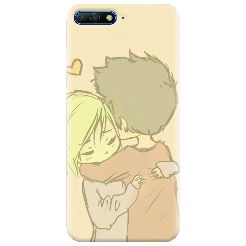 Husa silicon pentru Huawei Y6 2018, Couple Hug