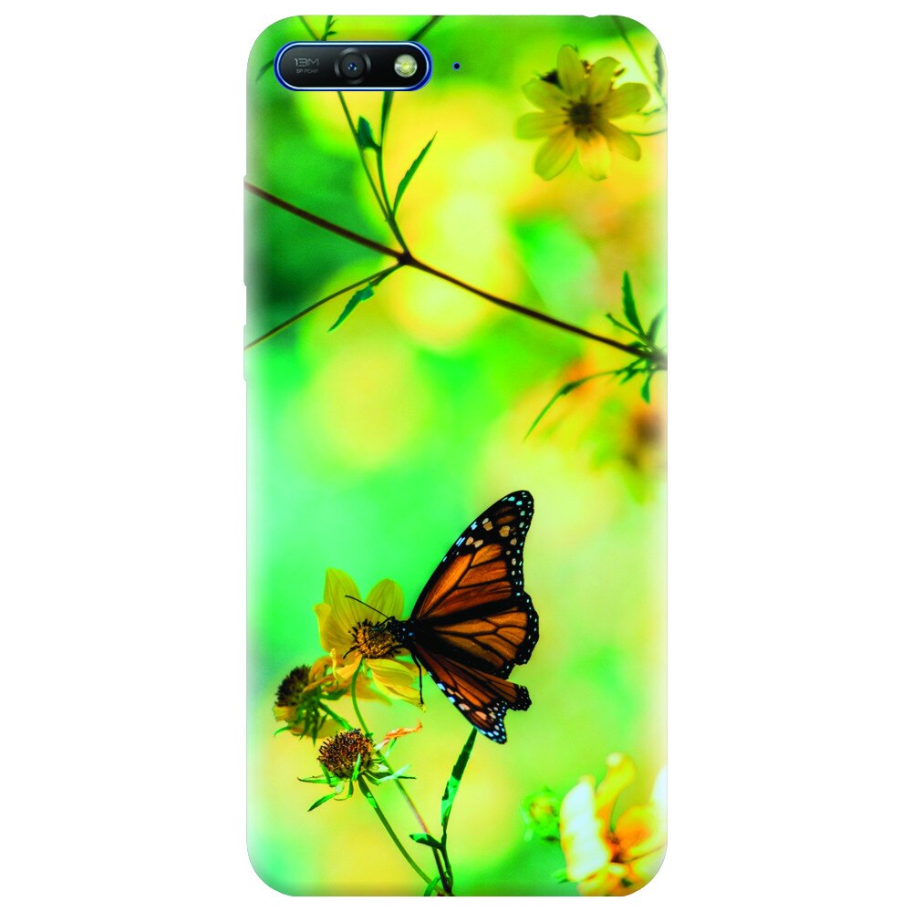 Husa silicon pentru Huawei Y6 2018, Butterfly