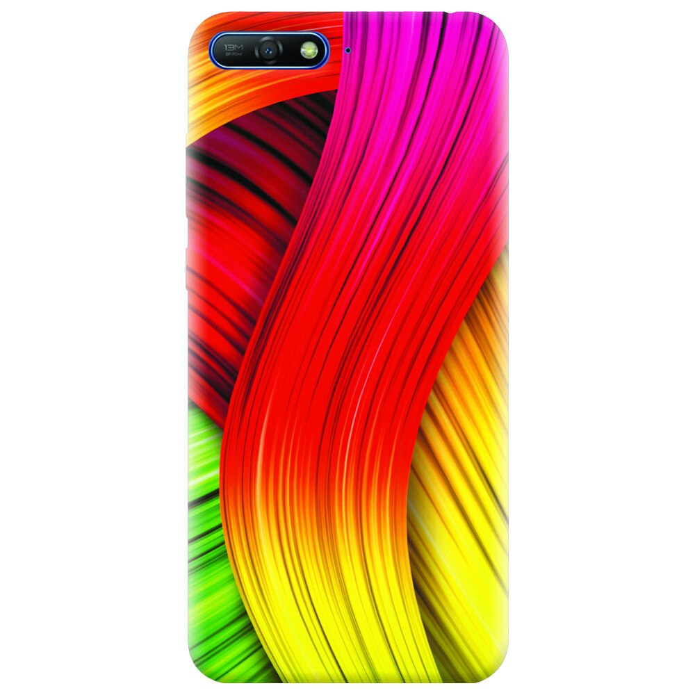 Husa silicon pentru Huawei Y6 2018, Colorful Abstract