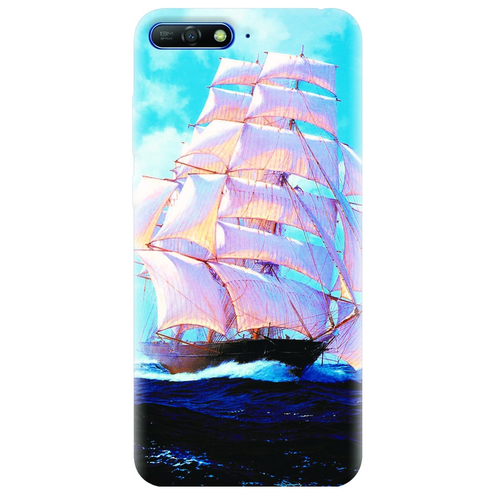 Husa silicon pentru Huawei Y6 2018, Attractive Art Of Ships