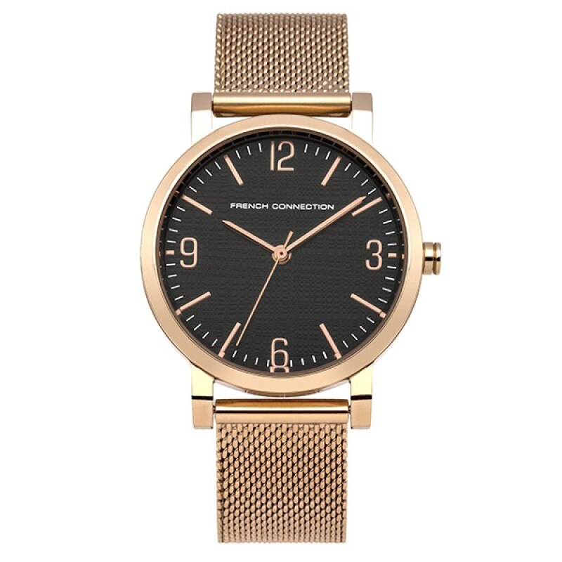 Ceas dama, French Connection, curea metalica rose gold, FC1249RGM