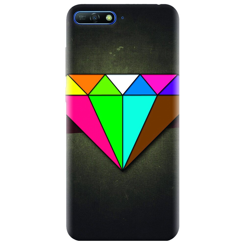Husa silicon pentru Huawei Y6 2018, Colorful Diamond