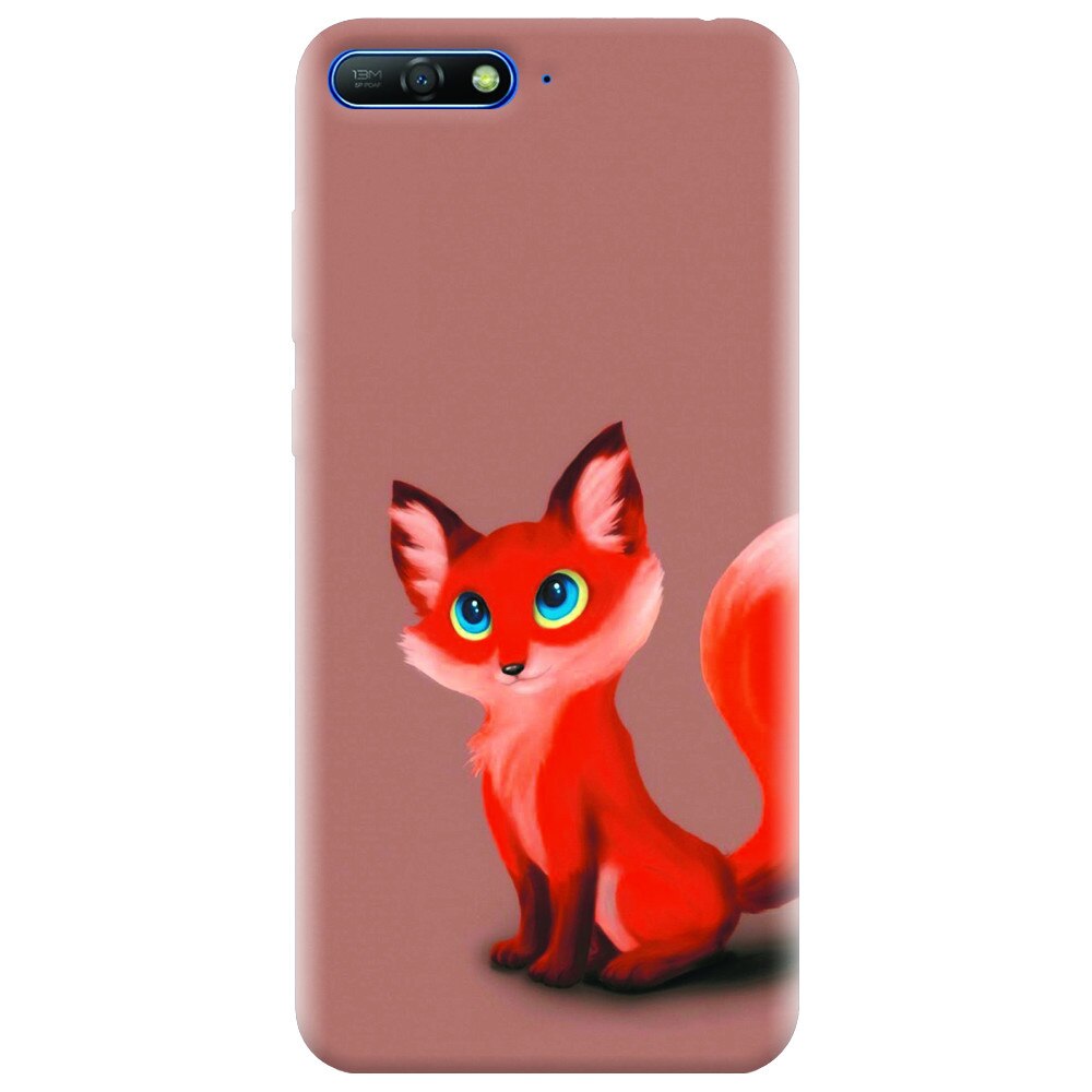 Husa silicon pentru Huawei Y6 2018, Fox Cartoon Animal And
