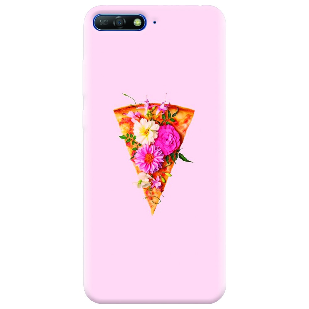 Husa silicon pentru Huawei Y6 2018, Flower Pizza