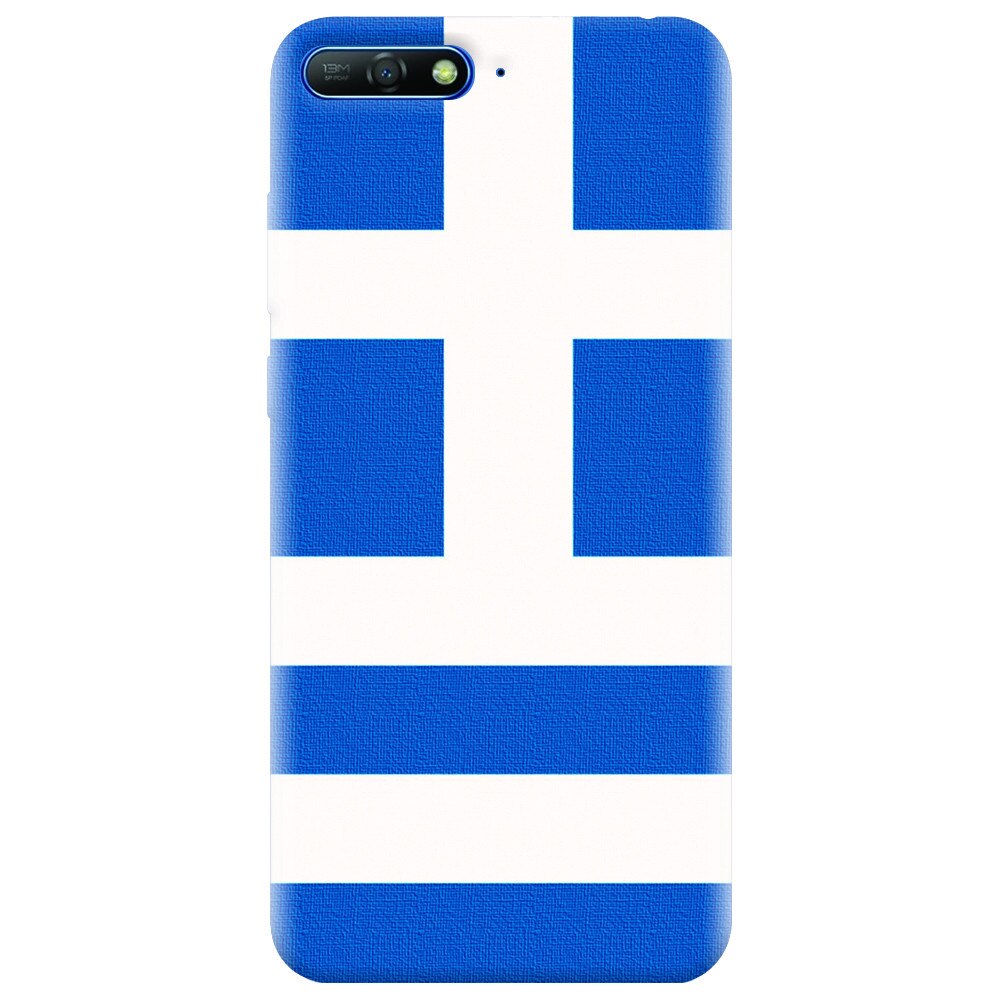 Husa silicon pentru Huawei Y6 2018, Greece Flag