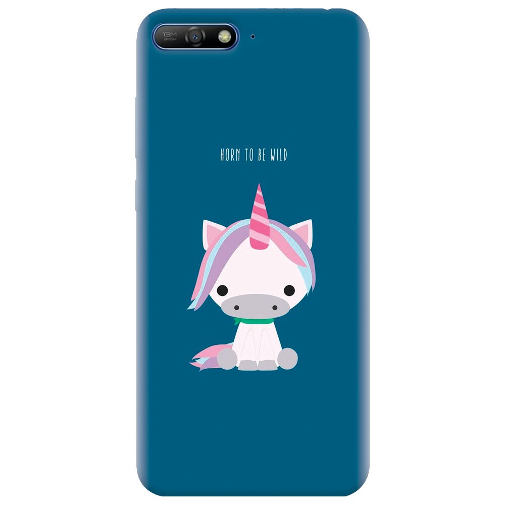 Husa silicon pentru Huawei Y6 2018, Horn To Be Wild Cute Unicorn