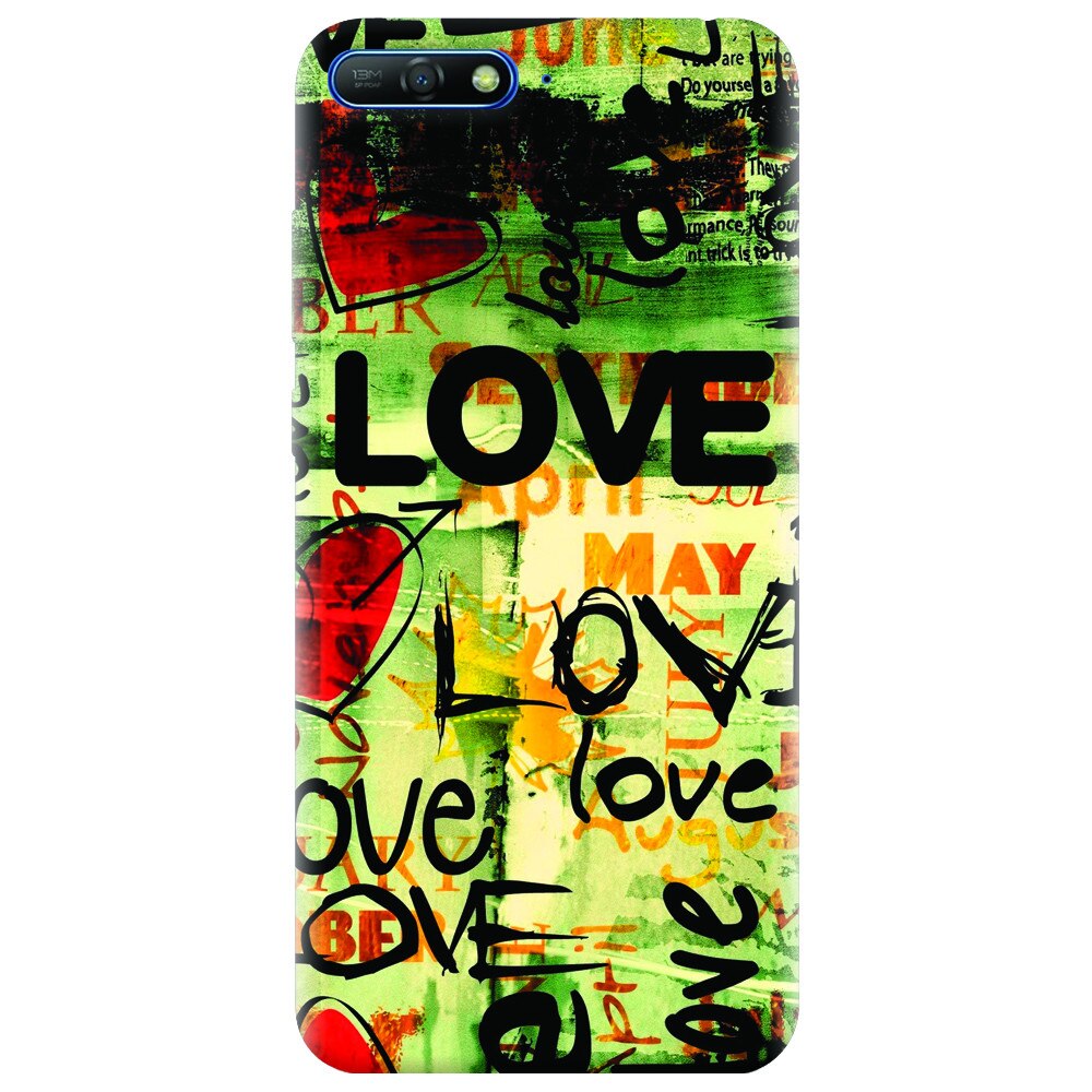 Husa silicon pentru Huawei Y6 2018, Love Artwork