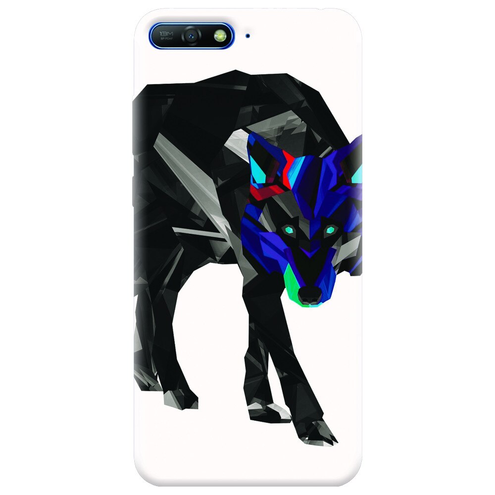Husa silicon pentru Huawei Y6 2018, Abstract Wolf