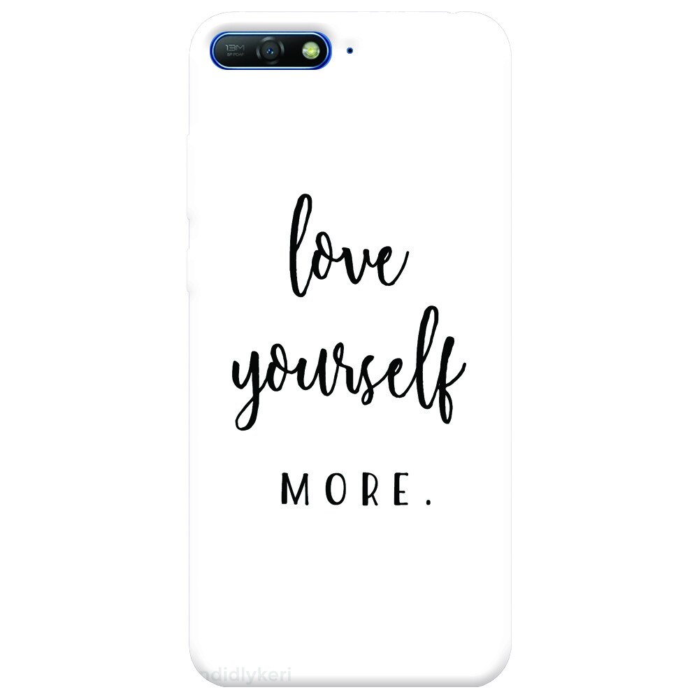 Husa silicon pentru Huawei Y6 2018, Love Yourself More