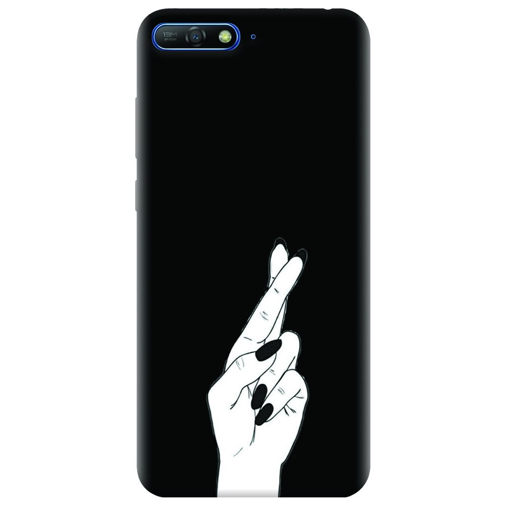 Husa silicon pentru Huawei Y6 2018, Finger Cross