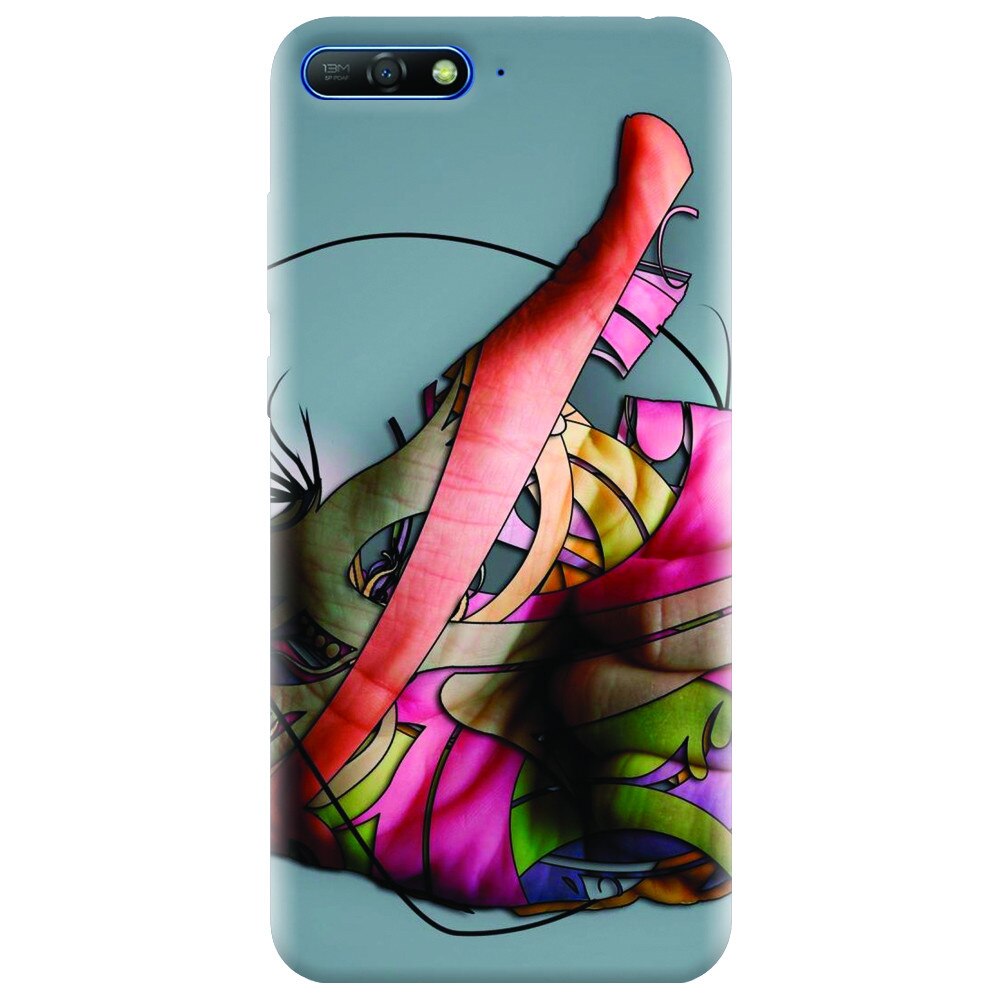 Husa silicon pentru Huawei Y6 2018, Abstract Minimalistic Hands