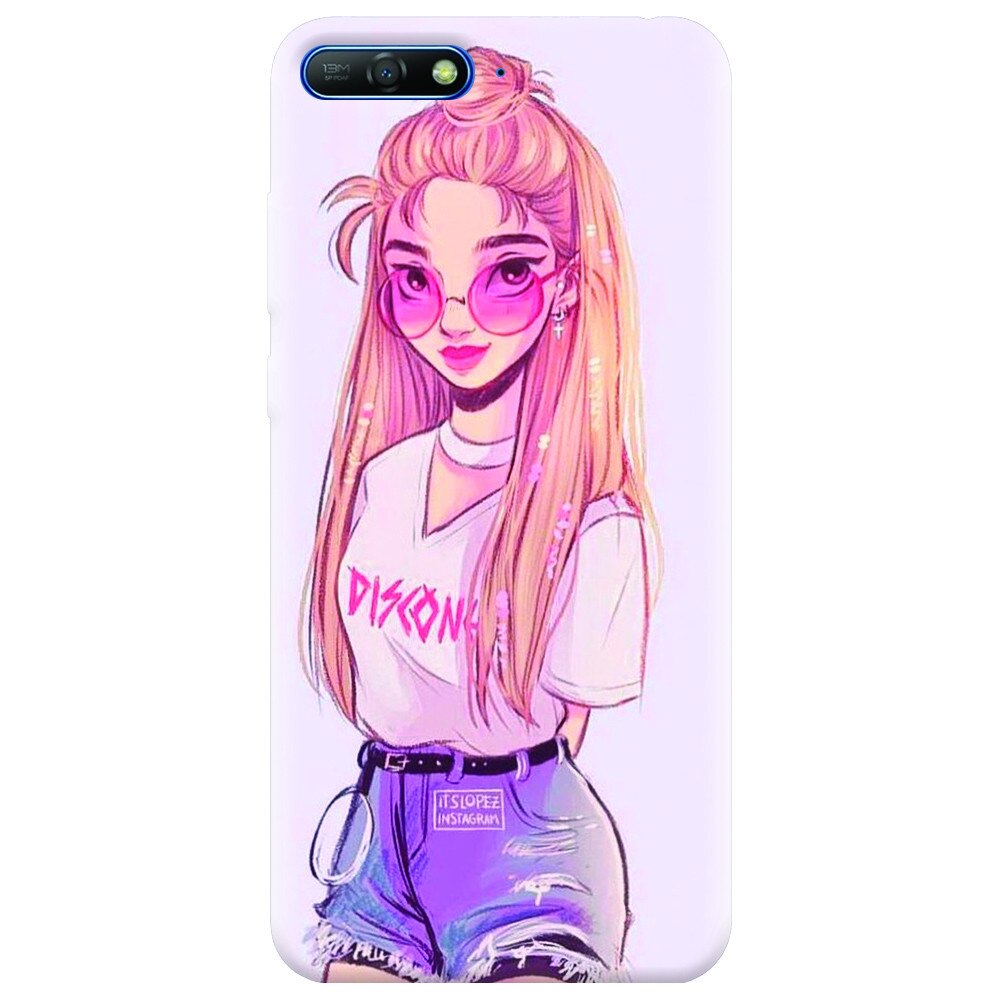 Husa silicon pentru Huawei Y6 2018, Girl Look