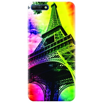 Husa silicon pentru Huawei Y6 2018, Eiffel Tower 002 Husa silicon pentru Huawei Y6 2018, Eiffel Tower 002