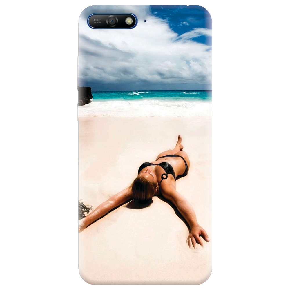 Husa silicon pentru Huawei Y6 2018, Beach Lounging