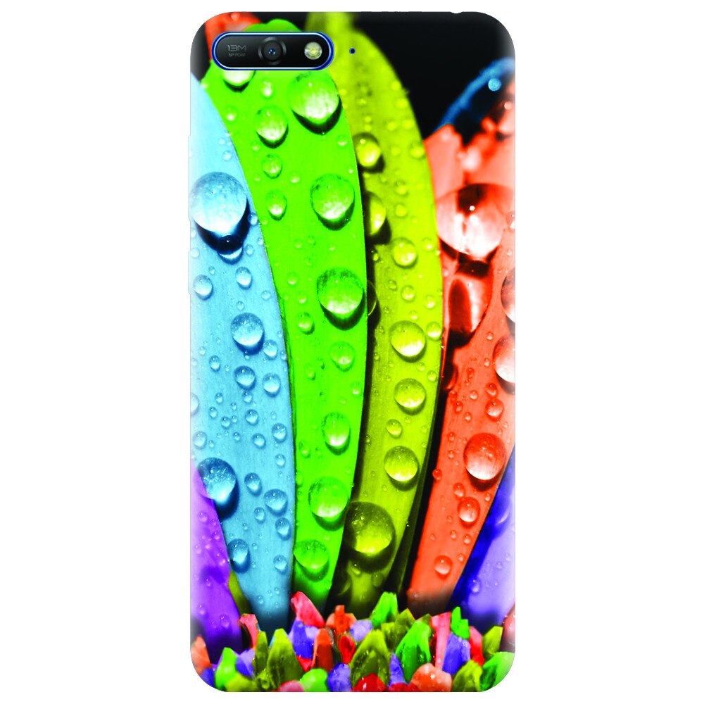 Husa silicon pentru Huawei Y6 2018, Colorful Daisy Petals