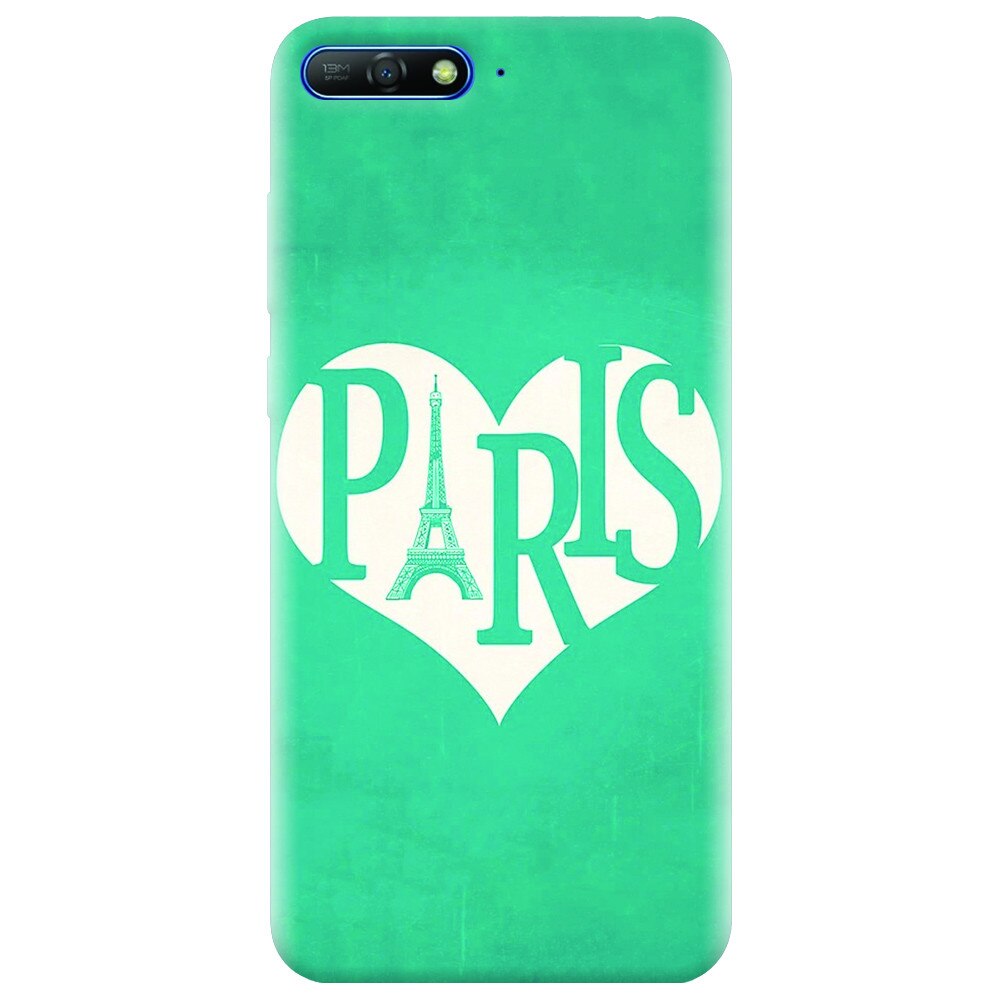 Husa silicon pentru Huawei Y6 2018, I Love Paris