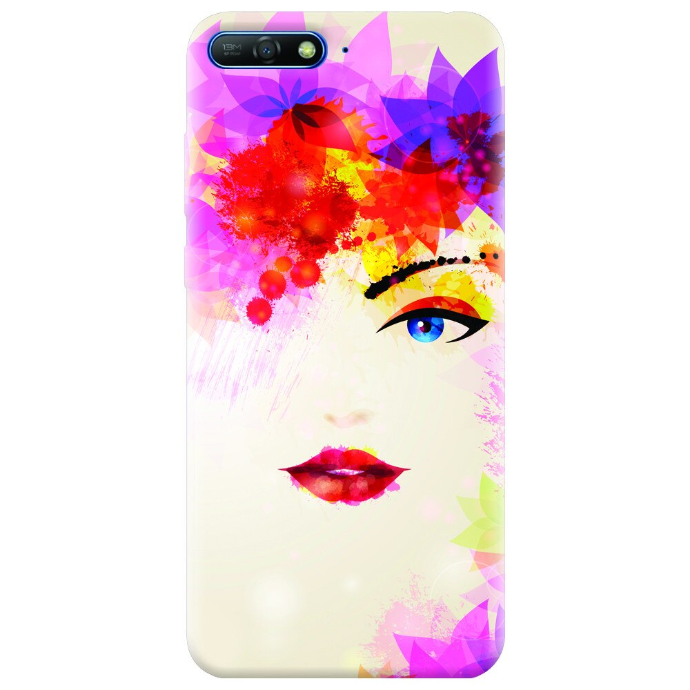 Husa silicon pentru Huawei Y6 2018, Pretty Face