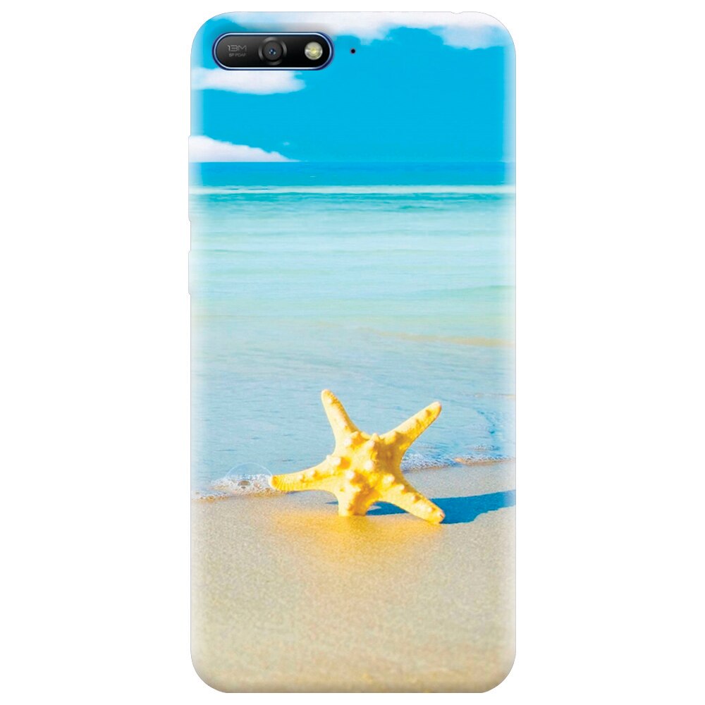 Husa silicon pentru Huawei Y6 2018, Starfish Beach