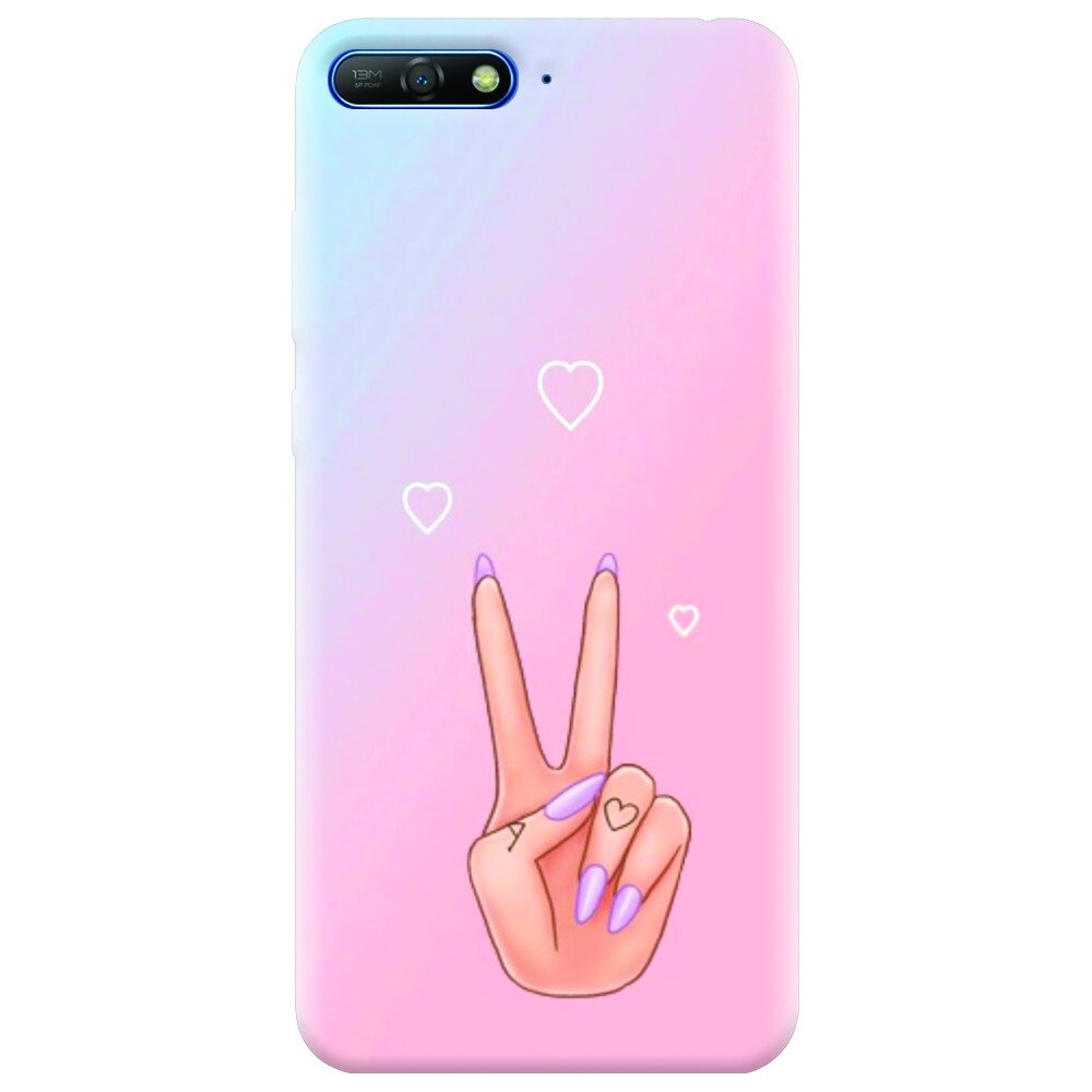 Husa silicon pentru Huawei Y6 2018, Victory Love