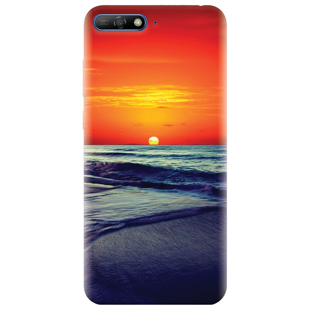 Husa silicon pentru Huawei Y6 2018, Ocean Sunset