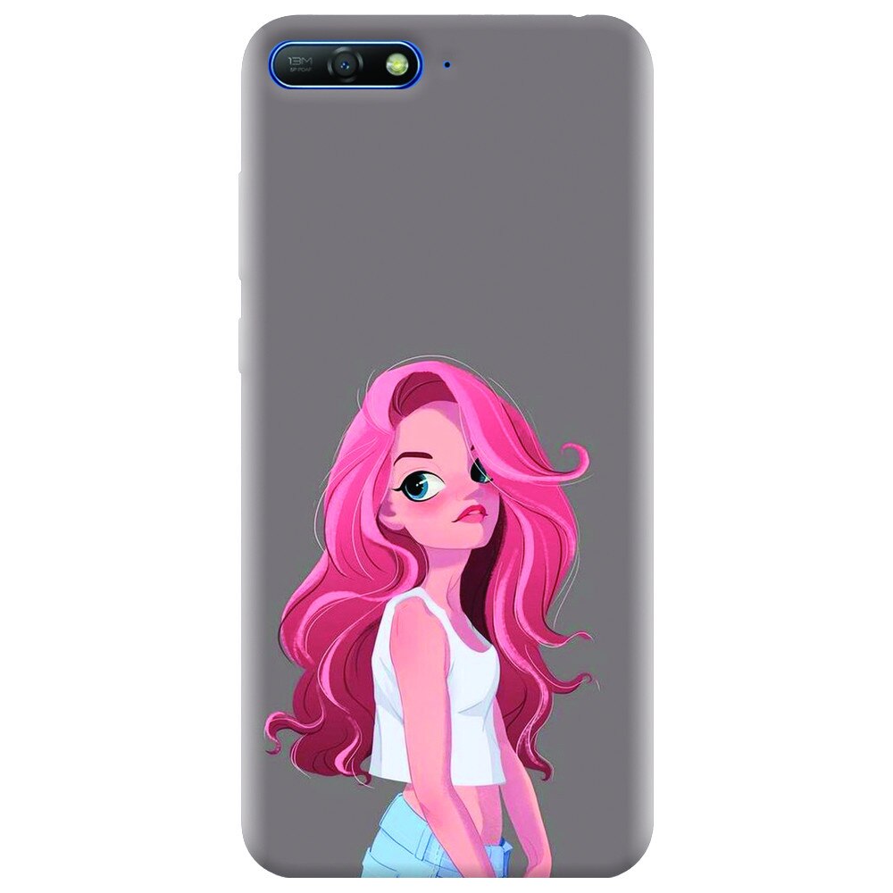 Husa silicon pentru Huawei Y6 2018, Cute Girl