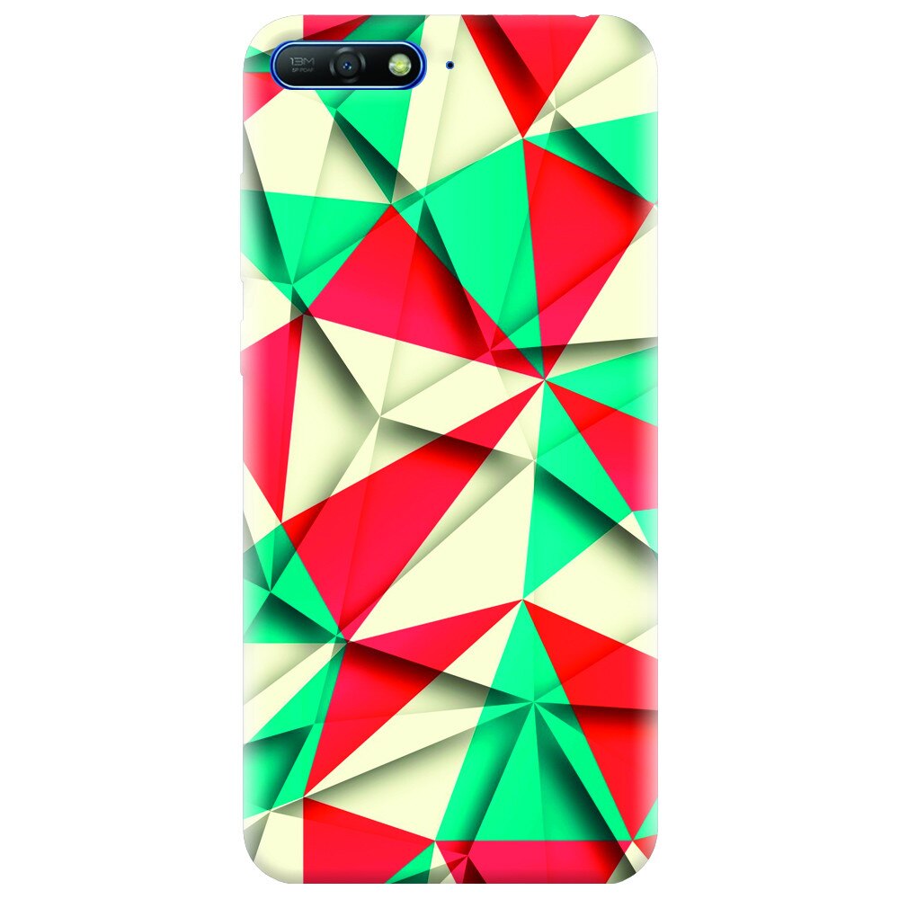 Husa silicon pentru Huawei Y6 2018, Abstract Vector