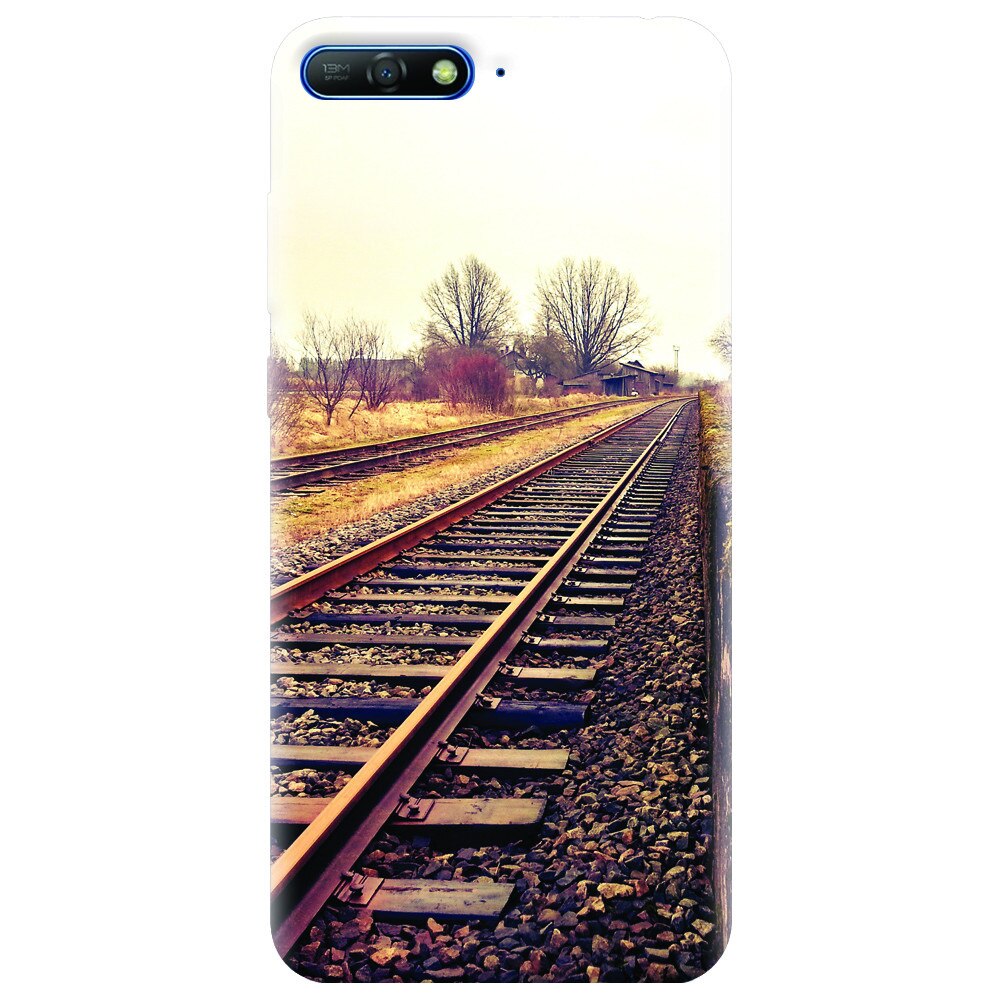 Husa silicon pentru Huawei Y6 2018, Railroad